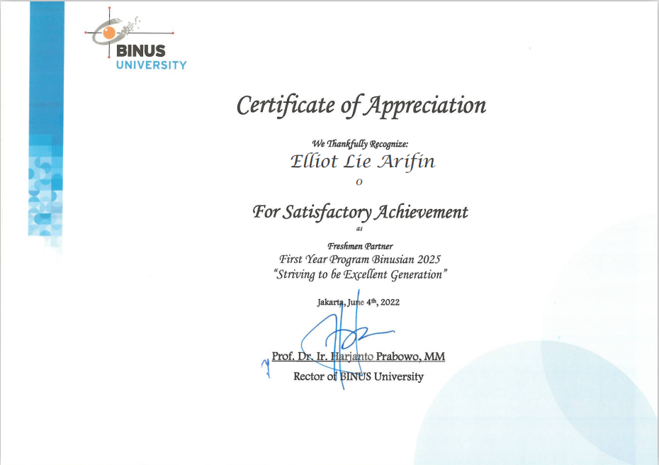 FP certificate preview